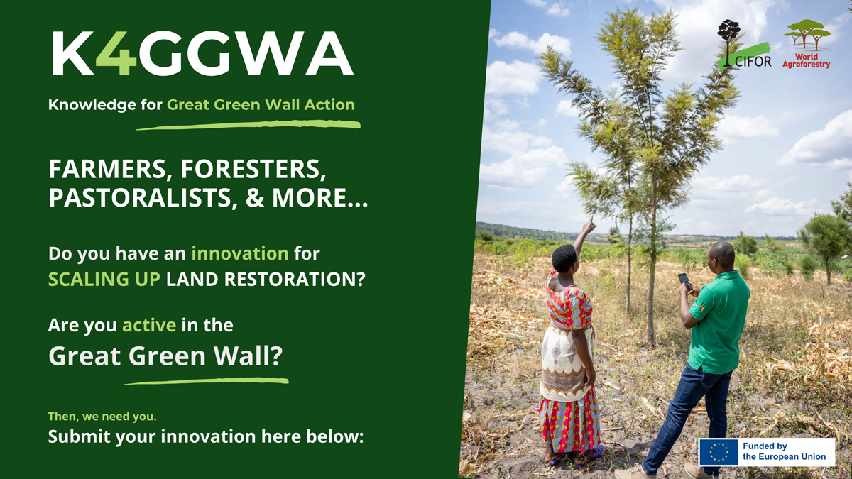 Do you have an idea to scale up or scale out land restoration solutions?